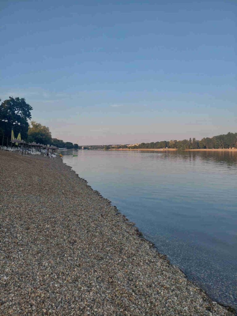 Ada Ciganlija rocky beach