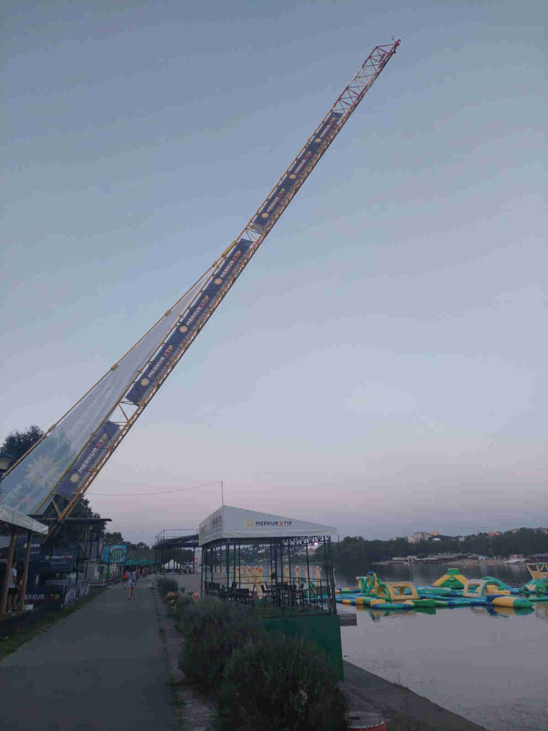 Bungee jump at Ada Ciganlija