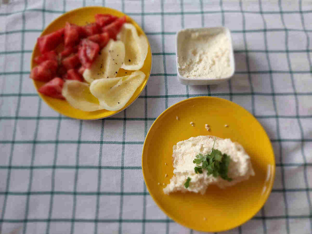 Kajmak served at breakfast table