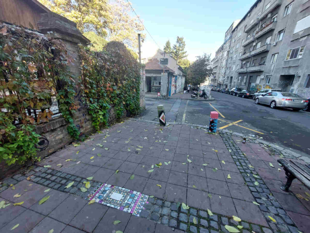 Mosaic on Cetinjska street