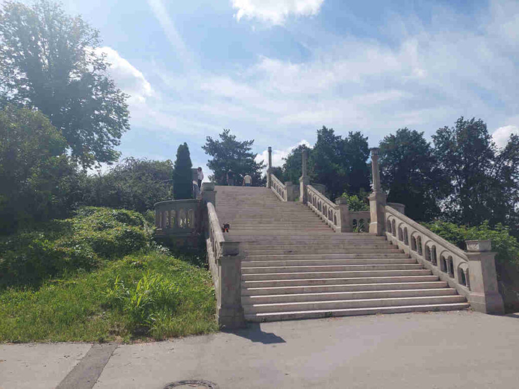 Big staircase at Kalemegdan Park