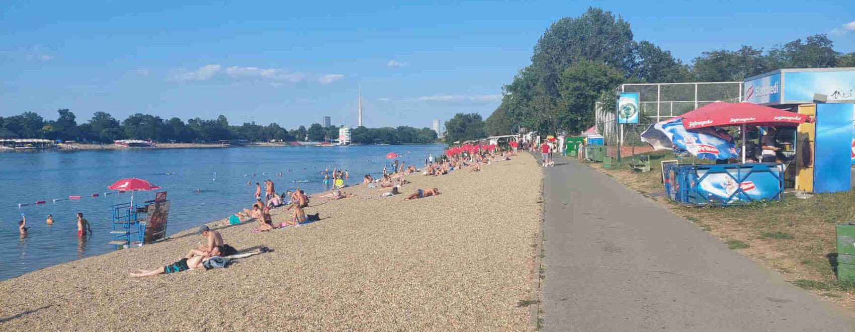 Ada Ciganlija beach