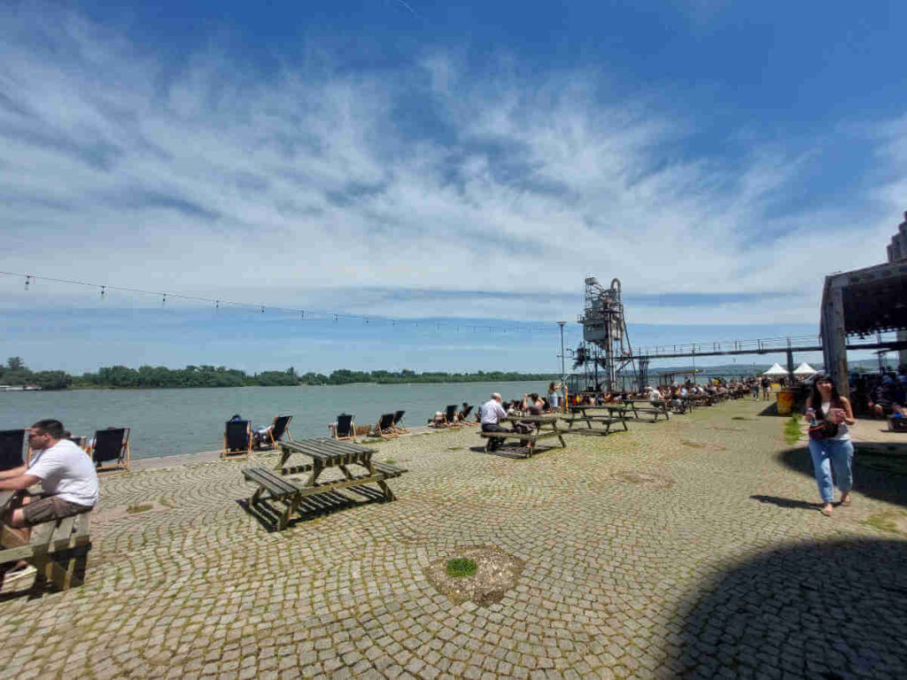 Enjoying the Danube River view in Belgrade