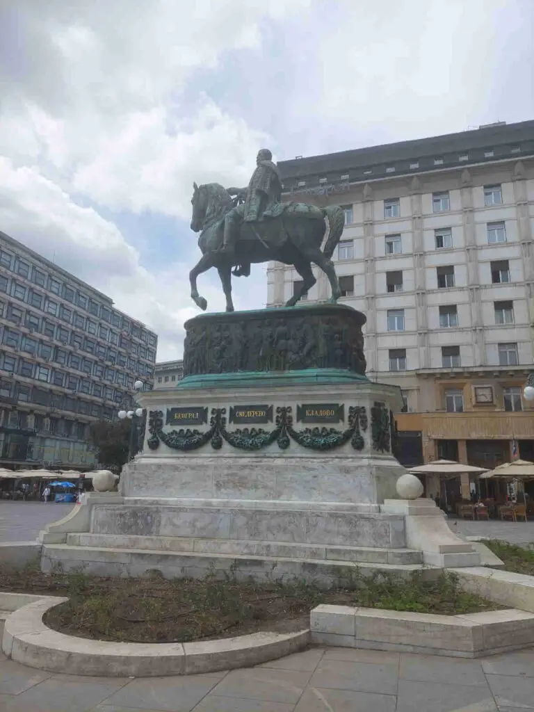 Prince Mihailo Monument, the great Serbian ruler on horseback