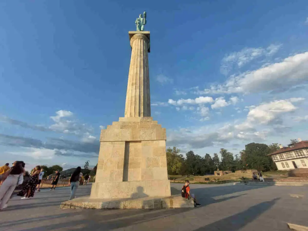 The Victor Monument plateau at Belgrade Fortress