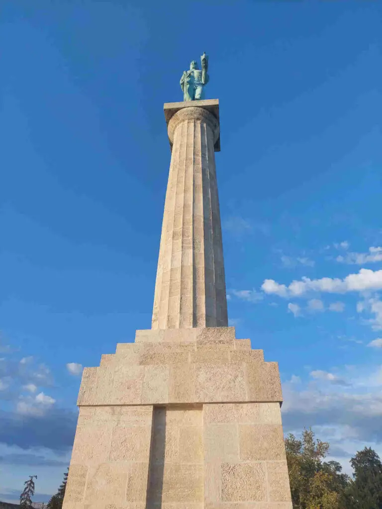 The Victor Monument, viewed from up close