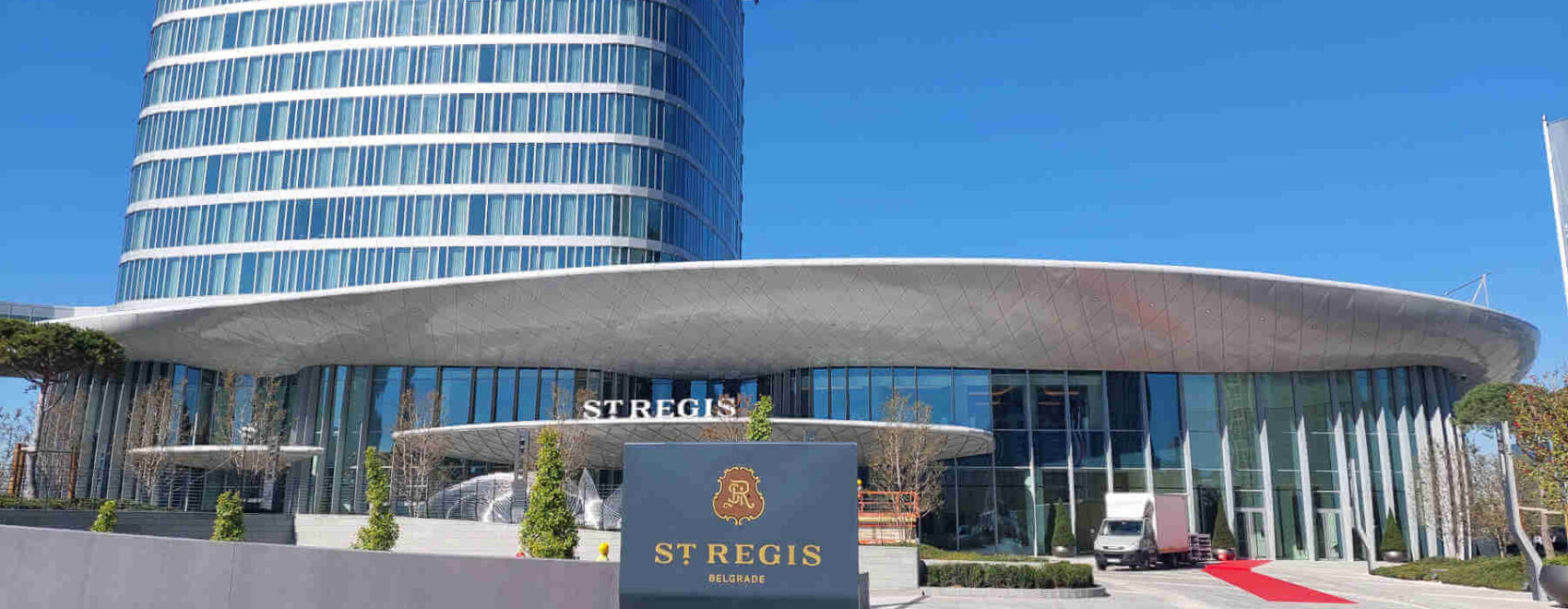 St. Regis Belgrade hotel entrance