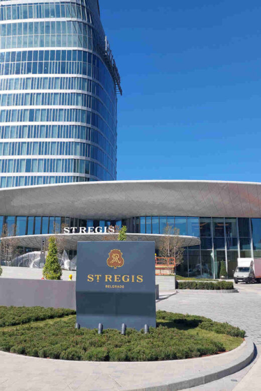 St. Regis Belgrade hotel entrance