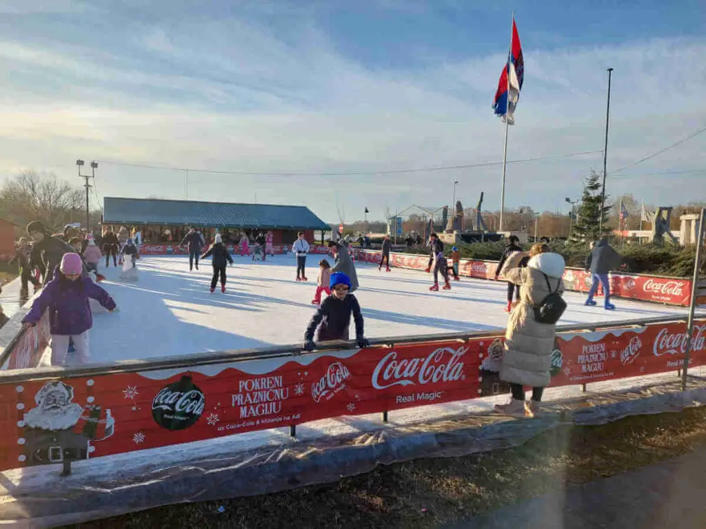 Ice-skating in Belgrade