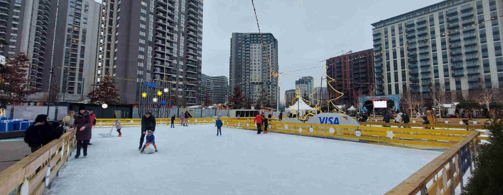 Ice skating rink at Belgrade Waterfront