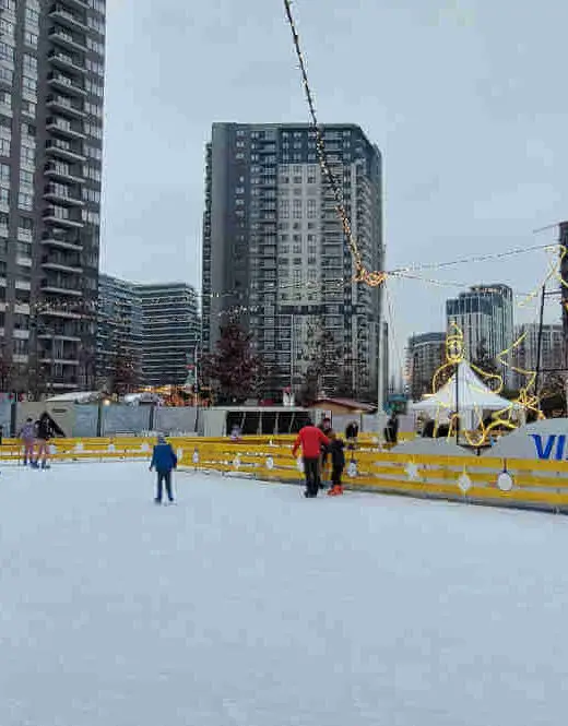 Ice skating rink at Belgrade Waterfront