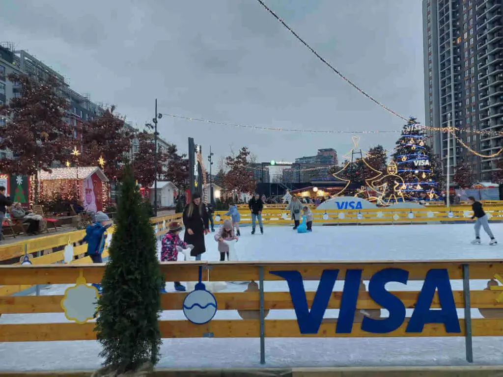 Ice skating in Belgrade