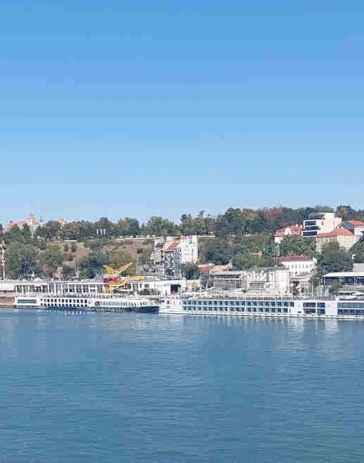 Belgrade panorama as seen from Branko's Bridge