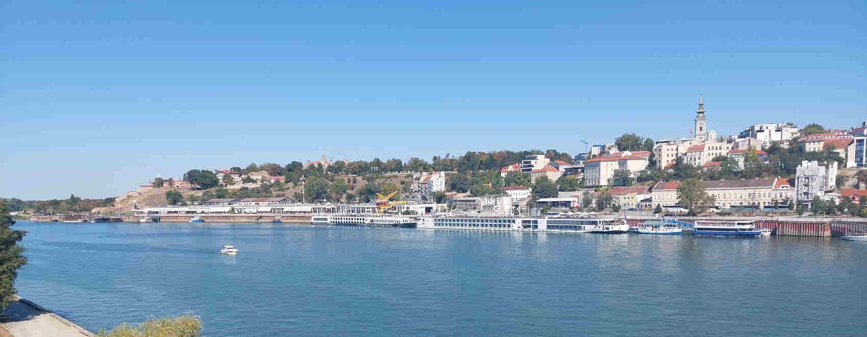Belgrade panorama as seen from Branko's Bridge