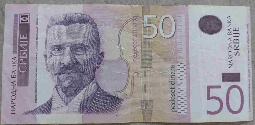 50 Serbian dinars - front