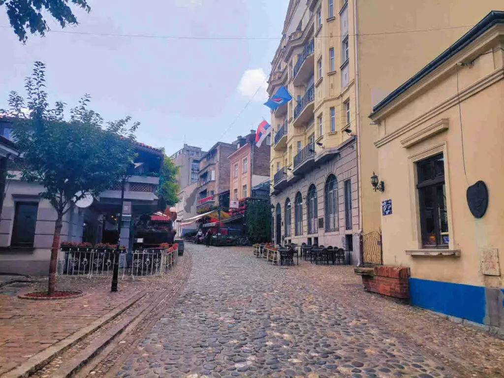Skadarska Street in Belgrade, bohemian quarter