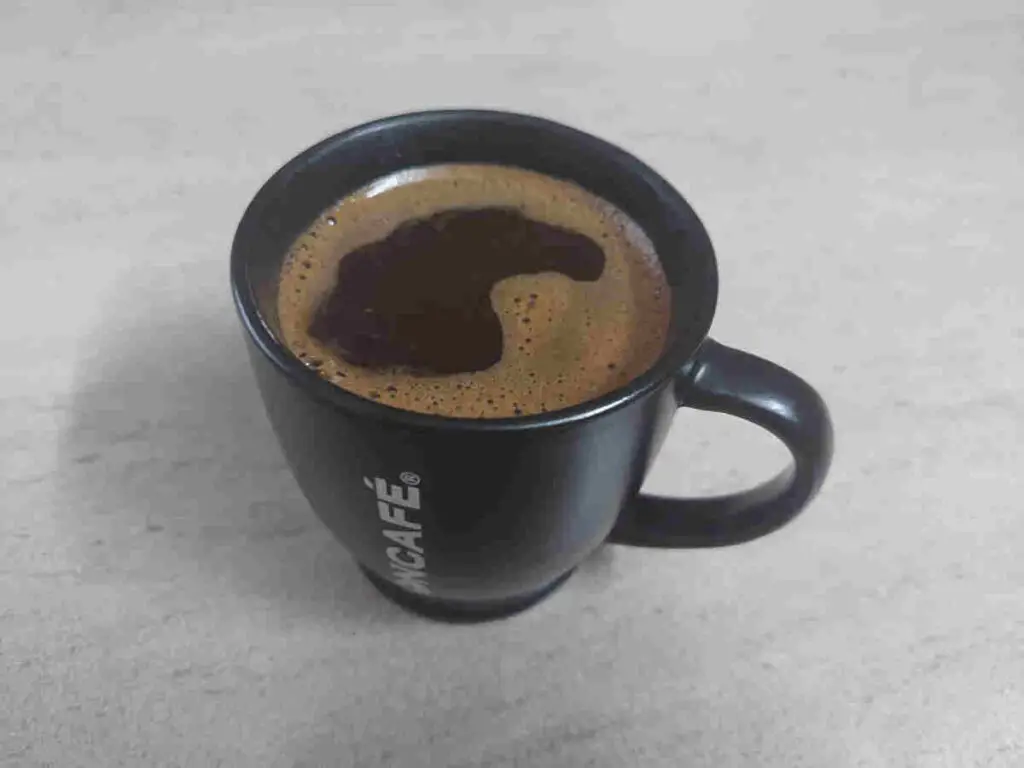 A cup of Turkish coffee made at home